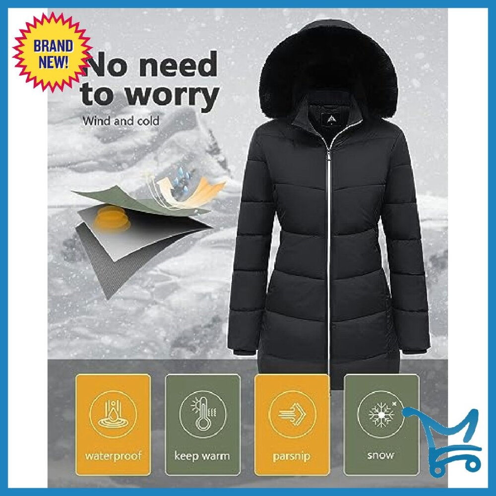 Winter Down Puffer Jacket Windproof Waterproof Ho… - image 4
